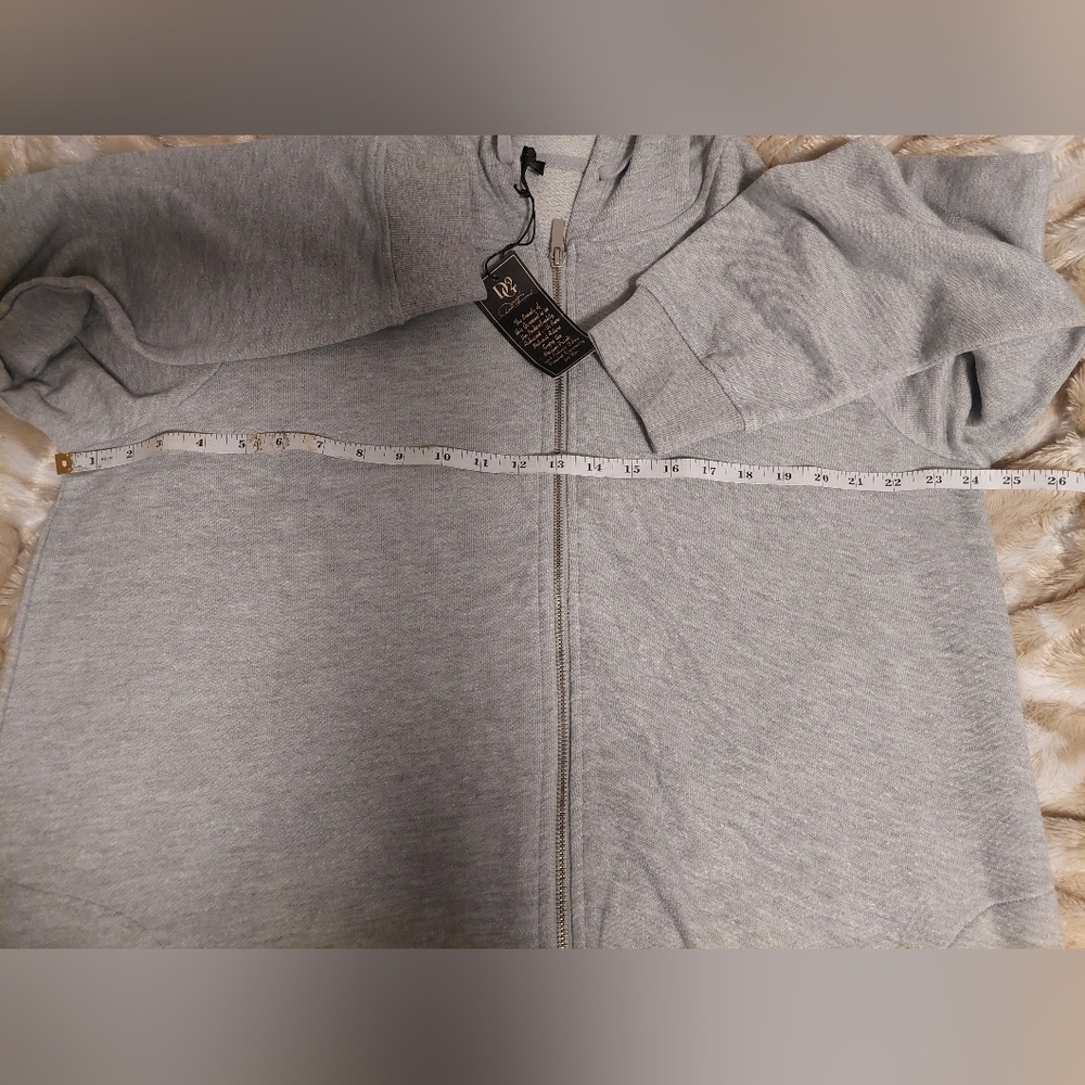 DG2 by Diane Gilman Gray Varsity Jacket - Picture 4 of 6